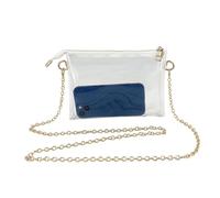 Clear Purse For Stadium Events Small Waterproof Transarent Zip Full Purse | Concert Clutch Handbag for Quick Security Check Aiports Travel Dating Vacation