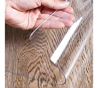 Clear PVC Floor Protector Mat Non-Slip Chair Mat for Wooden & Tile Floors 100x120cm (39.4x47.2in) Office & Home Heavy Duty Scratch Resistant Ideal for Desk Chairs