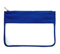 Clear PVC Pouch Waterproof Transparent Travelbag Cosmetics Brush Purse Plastic Zipper Toiletry Makeup Organizer(Color17,M)