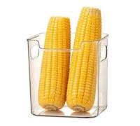 Clear Refrigerator Bins - Fridge Door Containers, Large Pantry Storage Organizers for Sorting, Kitchen Management Kit, Integrated Handle Design with Transparent Build, Storage Tool for Preserving