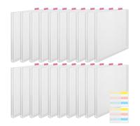Clear Scrapbook Paper Organizer - 12 x 12 supporti trasparenti con linguette adesive per l'organizzazione di carta fai da te | Soluzione di archiviazione di carta artigianale per scuola, ufficio