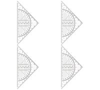 Clear Set Quadrato Con 180 Gradi Provactors Programmi Di Misurazione Per L'Elaborazione Degli Studenti Disegno Matematica Strumento Di Misura Set Piazza