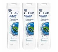 Clear Sport IDRATAZIONE - Set di 3 shampoo idratante quotidiano per erbe alpine, 225 ml