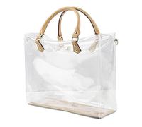 Clear Stadium Tote Bag - Borsa grande trasparente impermeabile | Borsa a tracolla trasparente, borsa da pranzo trasparente, borsa da pranzo trasparente per la scuola | Lavoro, pl, R, Se référer au