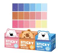 Clear Sticky Notes 105 Sheets 3 Set Student-Friendly Animal Fruit Pull Out