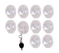 Clear suction cup hooks support up to 1kg with strong grip for bathrooms ki