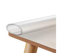Clear Table Cover Protector | PVC 0.7mm Thick Sheet | Effortless Cleaning Desk Cover Protector,for Kitchen Home Workplace Dressing Table Dining Picnic Desk Counter Furniture