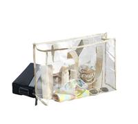 Clear Tote Bag - Borsa trasparente in pvc | Grande tracolla impermeabile