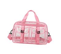 Clear Tote Bag Trasparente Donna Borsa a Mano PVC Impermeabile Multifunzionale
