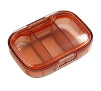 Clear Travel PillsBox - portapillole trasparente portatile | Contenitore | estetico per pillole da viaggio per farmaci quotidiani e migliore organizzazione