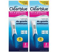 Clearblue Test di Gravidanza con Indicatore delle Settimane 2x2 pz Tes