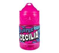 CLEARCO Borraccia con cannuccia personalizzata Super Eroe 300 ml - Cecilia