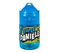 CLEARCO Borraccia con cannuccia personalizzata Super Eroe 300 ml - Daniele
