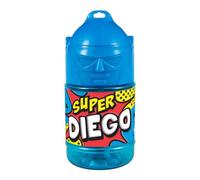 CLEARCO Borraccia con cannuccia personalizzata Super Eroe 300 ml - Diego