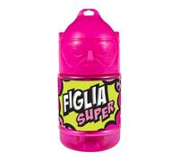 CLEARCO Borraccia con cannuccia personalizzata Super Eroe 300 ml - Figlia Speciale