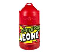 CLEARCO Borraccia con cannuccia personalizzata Super Eroe 300 ml - Leone