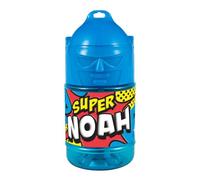 CLEARCO Borraccia con cannuccia personalizzata Super Eroe 300 ml - Noah