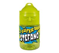 CLEARCO Borraccia con cannuccia personalizzata Super Eroe 300 ml - Stefano