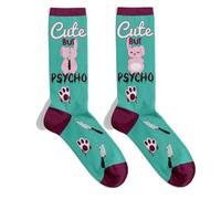 CLEARCO Calzino Ironiks Cute but psycho... Taglia 35/38