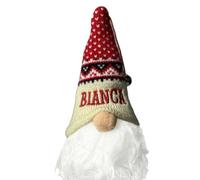 CLEARCO Gnomo Natalizio - Bianca - 13 cm