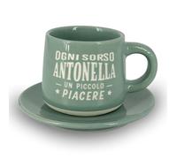 CLEARCO Tazzina da caffè con piattino e scatola - Antonella