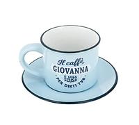 CLEARCO TAZZINA DA CAFFE' PERSONALIZZATA CON PIATTINO- GIOVANNA