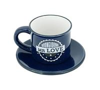 Clearco TAZZINA DA CAFFE' PERSONALIZZATA CON PIATTINO - MR LOVE