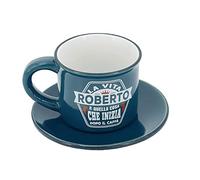 Clearco TAZZINA DA CAFFE' PERSONALIZZATA CON PIATTINO - ROBERTO
