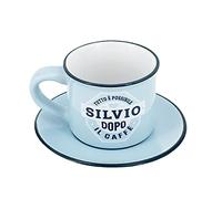 CLEARCO TAZZINA DA CAFFE' PERSONALIZZATA CON PIATTINO - SILVIO