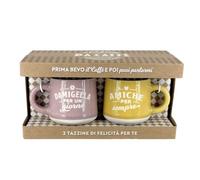 CLEARCO Tazzine da caffè personalizzate in scatola regalo - Damigella & Amiche per sempre