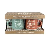CLEARCO Tazzine da caffè personalizzate in scatola regalo - Futuri Neo Nonni