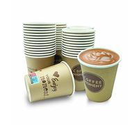 clearfee 1000 pezzi bicchieri di carta Coffee To Go 200 ml 8 Oz adatti per bevande calde e fredde, tazze da caffè usa e getta