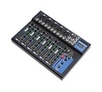 ClearFragrans - Console audio da 7 canali, mixer USB per DJ live, studio, Bluetooth con fori di dissipazione del calore, per KTV domestico, spettacoli dal vivo, attività del campus, bar, pub musicali