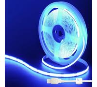 Clearhill Fita LED COB USB 5V, 3M/9.84FT, Blu, 320 LED/M, Larghezza 8mm, Non Impermeabile IP20, Cavo USB 1M, Fita LED Flessibile per Decorazione DIY Interna di Casa