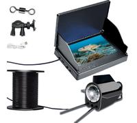Clearhook Underwater Camera, 5″ Portable Underwater with 220° Wide Angle Ir Night Vision, 10000mah Battery, for Sea, Ice Fishing (Style A* 5in,20M)