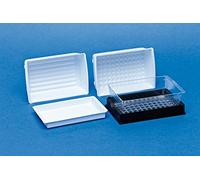 Clearline 097817 Tank 96 pozzetti con 2 staffe, sterile, confezione da 100, bianco