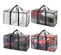 ClearSpace Borse da trasloco o borsa portaoggetti di grandi dimensioni, grandi scatole per traslochi, con cinghie, cerniere e manici, resistenti per traslochi, dormitorio universitario, decorazioni