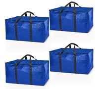 ClearSpace Sacchetti resistenti per traslochi o per riporre oggetti, grandi scatole per traslochi, con cinghie, cerniere e manici, perfette per traslochi, dormitorio universitario, viaggi, campeggio