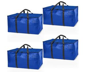 ClearSpace Sacchetti resistenti per traslochi o per riporre oggetti, grandi scatole per traslochi, con cinghie, cerniere e manici, perfette per traslochi, dormitorio universitario, viaggi, campeggio