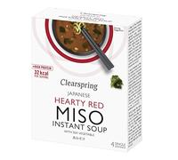 Clearspring Abbondante Rosso Zuppa Di Miso E Verdure Di Mare (4 Per Confezione - 40g) (Confezione da 2)
