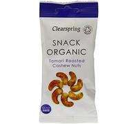 Clearspring - Confezione da 6 anacardi arrostiti Tamari, 30 g, confezione da 6