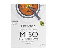 Clearspring Organico Miso Zuppa Istantanea E Verdure Di Mare (4 Per Confezione - 40g)