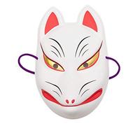 Clearstone Maschera Volpe Giapponese Kitsune Omen Unisex Bianco Cosplay Anime...