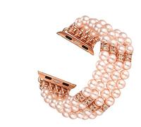 Cleave Onde iWatch Cinghia per Apple Watch Series 4 Sport Version 40 mm Agata Gioielli Quattro File di Braccialetti, Mocassini Eleganti da Donna