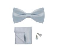 Cleer Kaen Papillon Set 3 pz Tinta unita Papillon Per Gli Uomini Pocket Square Camicie Gemelli Collo Farfalla Vestito Per Business Wedding Decorare cravatta, BT-34C, Taglia unica