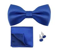 Cleer Kaen Papillon Set 3 pz Tinta unita Papillon Per Gli Uomini Pocket Square Camicie Gemelli Collo Farfalla Vestito Per Business Wedding Decorare cravatta, BT-48E, Taglia unica
