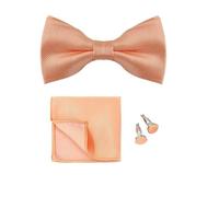 Cleer Kaen Papillon Set 3 pz Tinta unita Papillon Per Gli Uomini Pocket Square Camicie Gemelli Collo Farfalla Vestito Per Business Wedding Decorare cravatta, BT-32B, Taglia unica