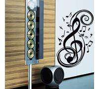 Clef Note Musicali Vinile Adesivo Murale Arte Stanza Decorazione