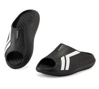 CLEIKS Ciabatte Uomo in EVA Antitinta Scarpe Resistenti alle Macchie (Nero, 45 EU, MES250667-1)