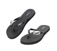 CLEIKS Infradito da Donna alla Moda Ciabatte Morbide e Comode Scarpe Quotidiane Estive per Casa (Nero,41EU,WEI260260-0)